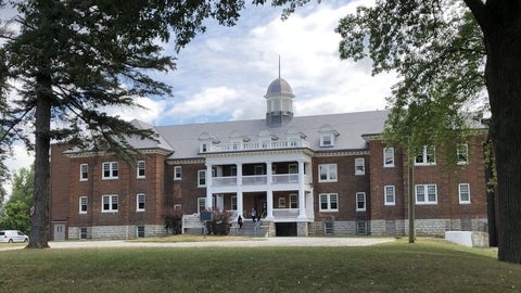 brick school building