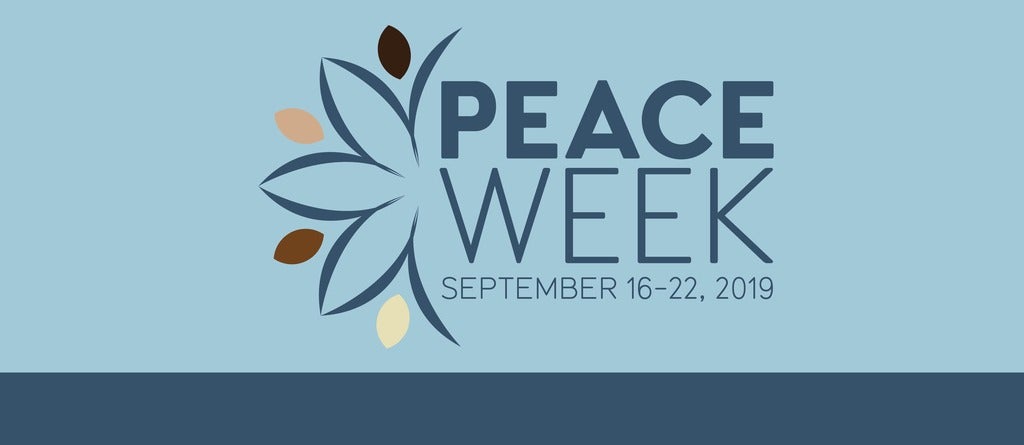 Peace Week 2019 Poster and Logo