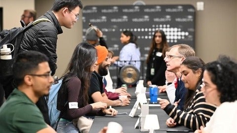 Speed networking event at the Innovation Open House