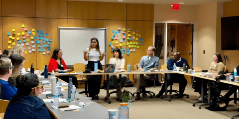 people sitting in a conference