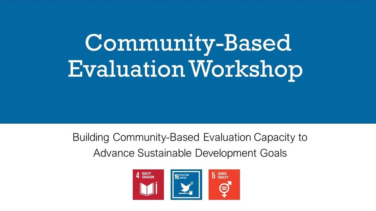Community Based Evaluation Workshop banner