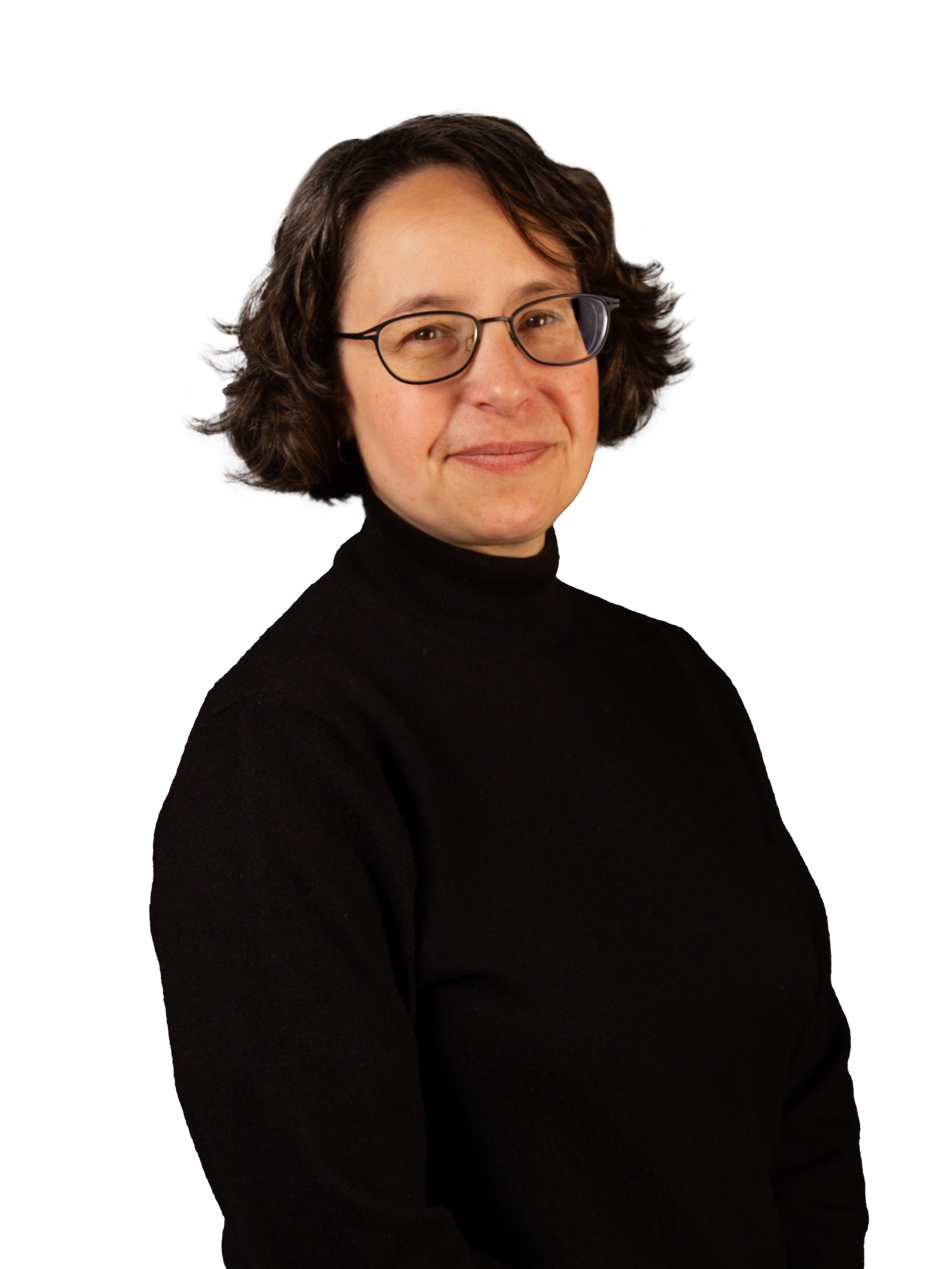 Jane Snyder in a black turtleneck