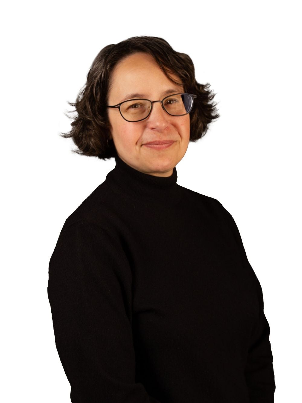 Jane Snyder in a black turtleneck