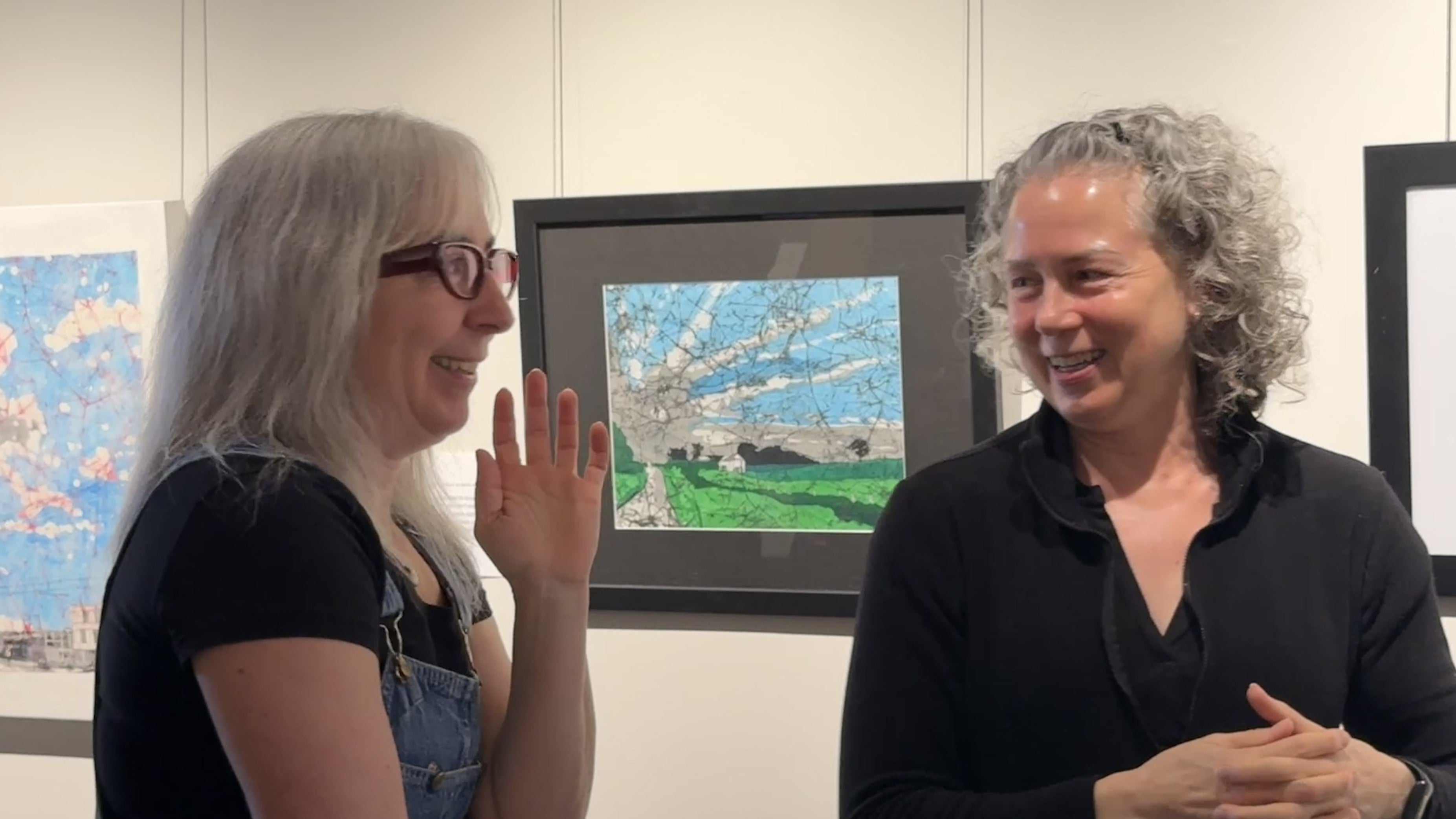 Artist Nina Bailey-Dick in conversation at the launch event