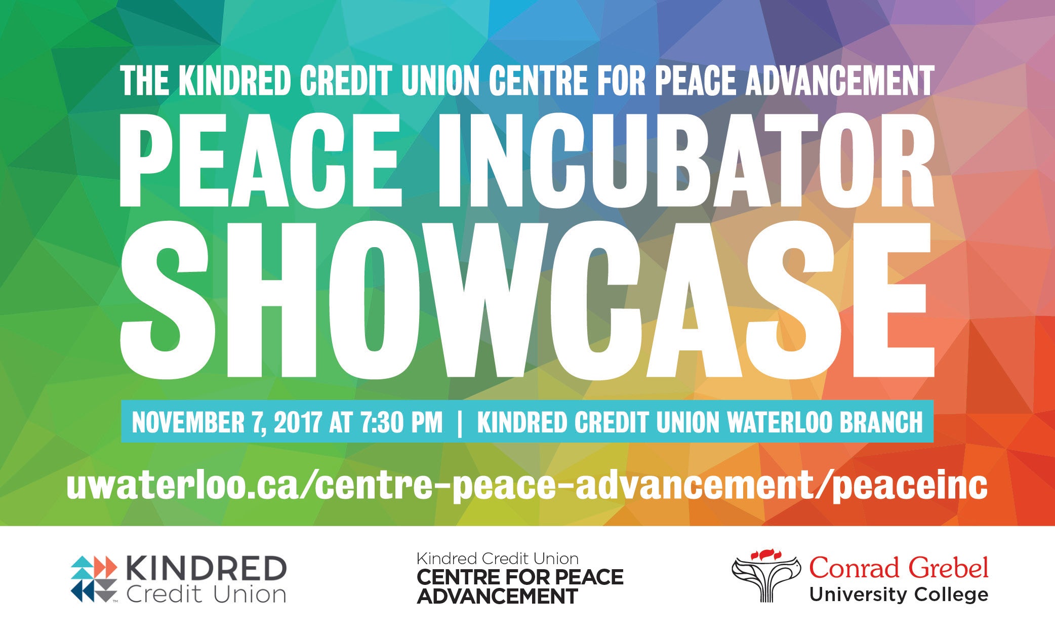Poster for Peace Incubator Showcase