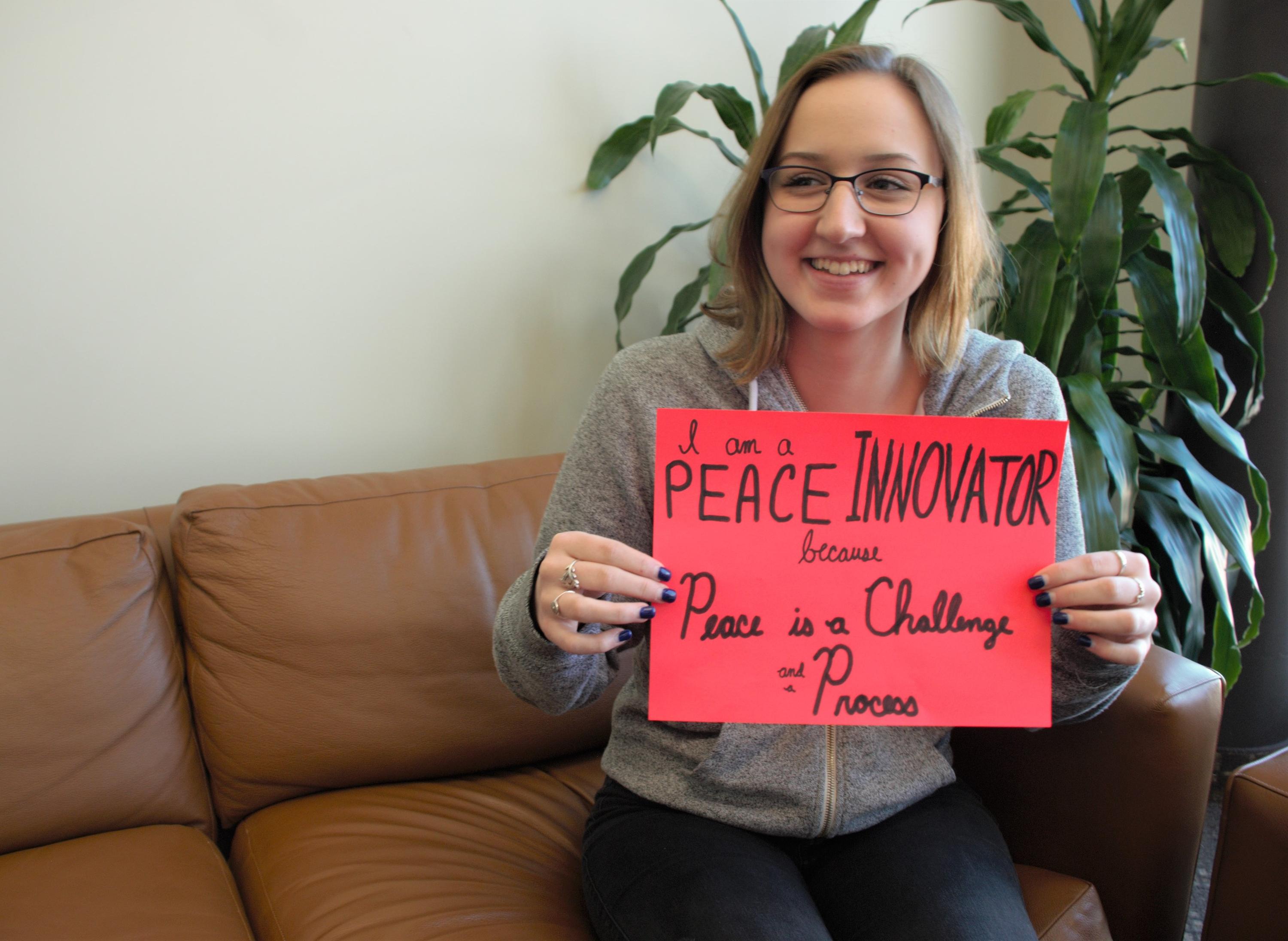 Peace innovators alumna Olivia 