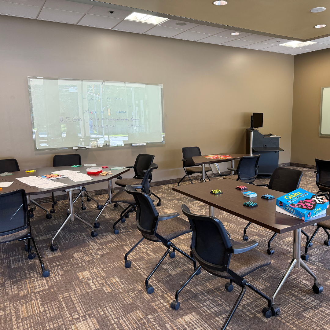 games laid out on a table