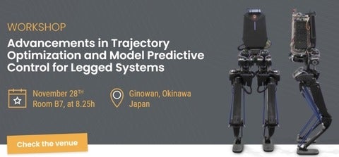 Advancements in Trajectory Optimization and Model Predictive Control for Legged Systems Workshop image
