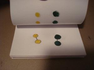 Stage of chemical reaction between two molecules drawn - 2.