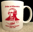 Mug with drawing of Antoine Laurent Lavoisier.