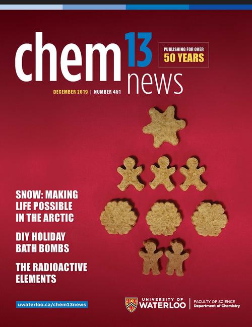 December 2019 cover of Chem 13 News.