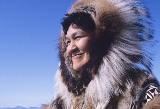 Smiling woman from Nunavut.