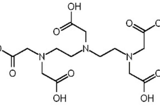 DTPA1 diethylenetriaminepentacetic acid) which is aminopolycarboxylic acid consisting of a diethylenetriamine backbone with five