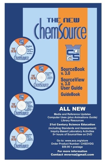 Ad for ChemSource software.