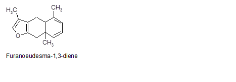 Furanoeudesma-1,3-diene structure.