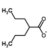 Dipropylacetate ion.