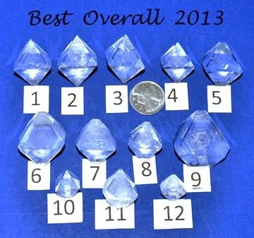 12 best crystals from Canada’s 2013 National Crystal Growing competition.