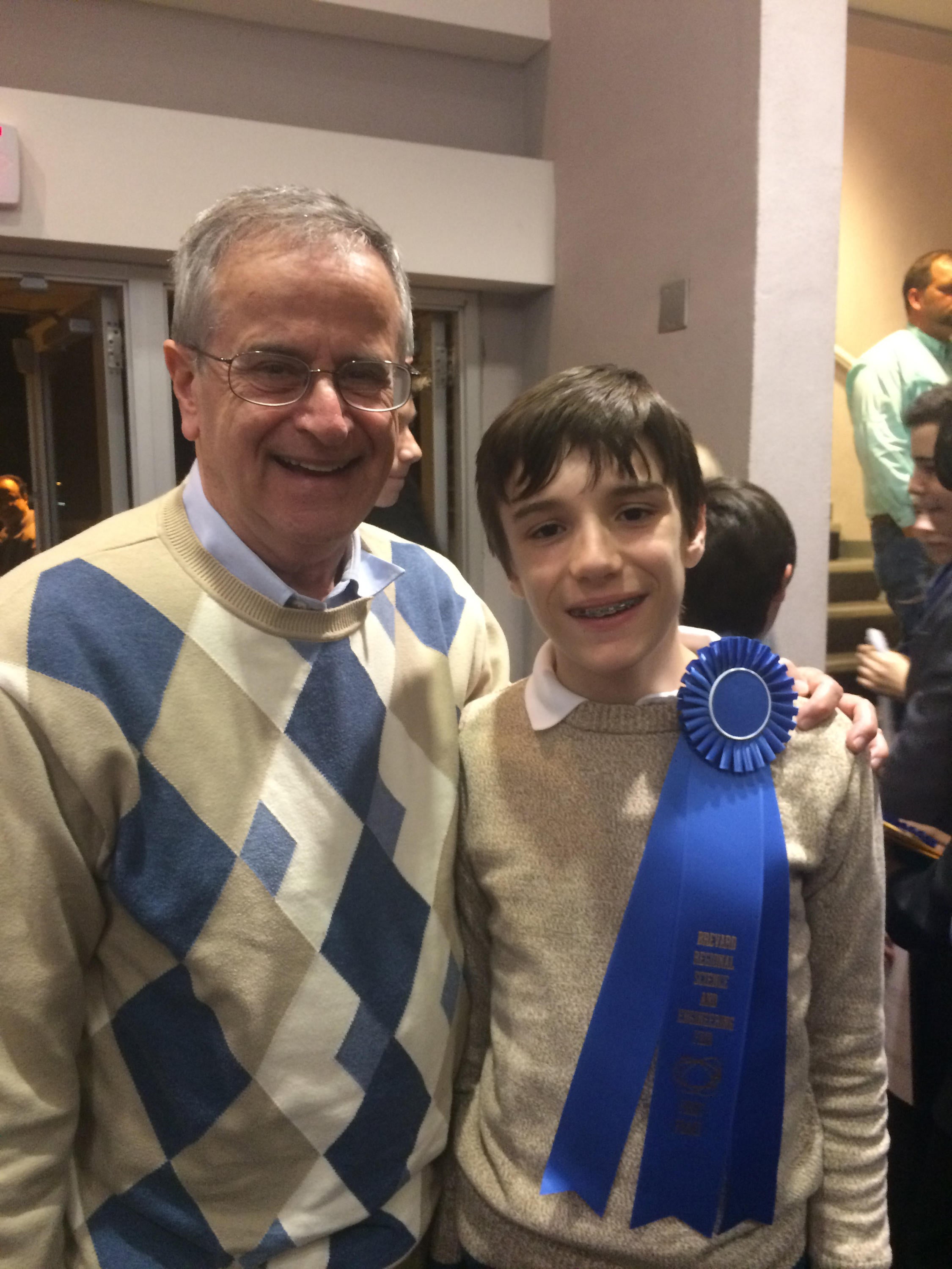 Charles Marzzacco and Charles Pepin – Charles Pepin has a blue ribbon on