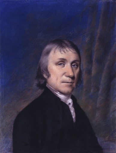 Painting of Priestley by Ellen Sharples (1794) © Royal Society of Chemistry, Library.