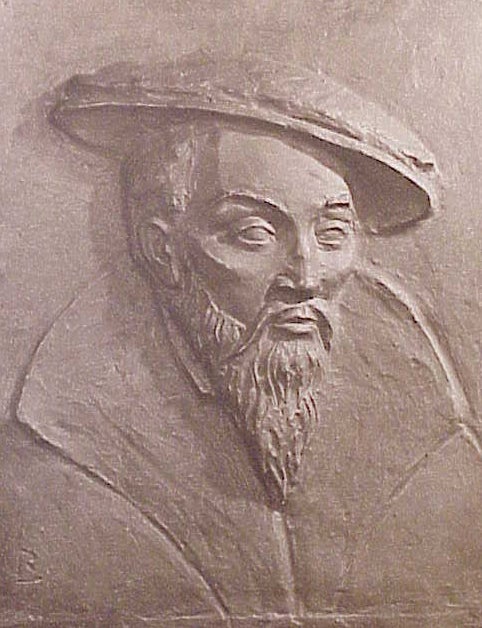 a statue of Georgius Agricola