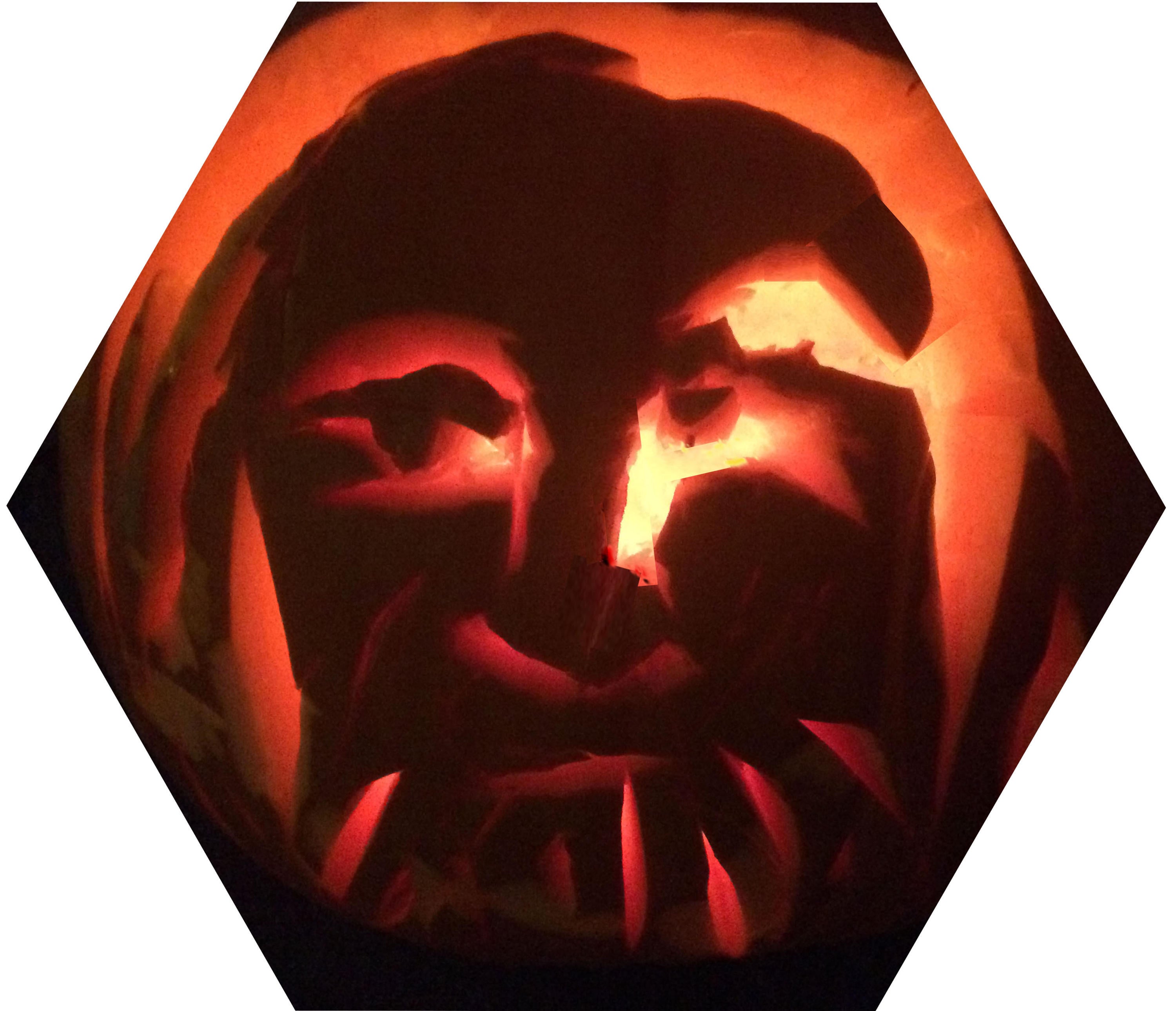Mendeleev image in a pumpkin