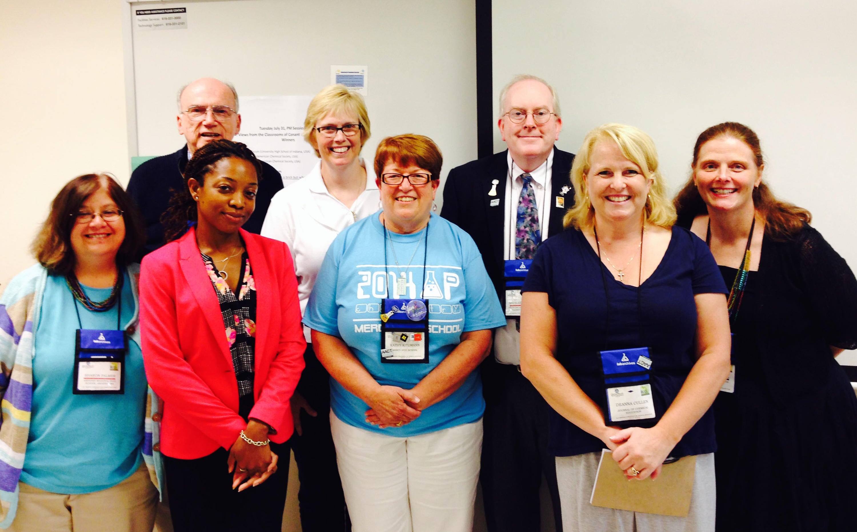 eight presenters at BCCE 2014 Award winner symposium 