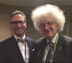 Michael Jansen, left and Sir Martyn Poliakoff at CIC 2017 dinner