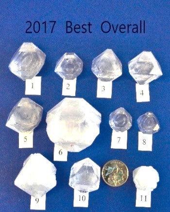 A picture of the 2017 best overall crystals