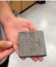 Clay mold for helium