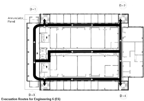 Fire evacuation routes