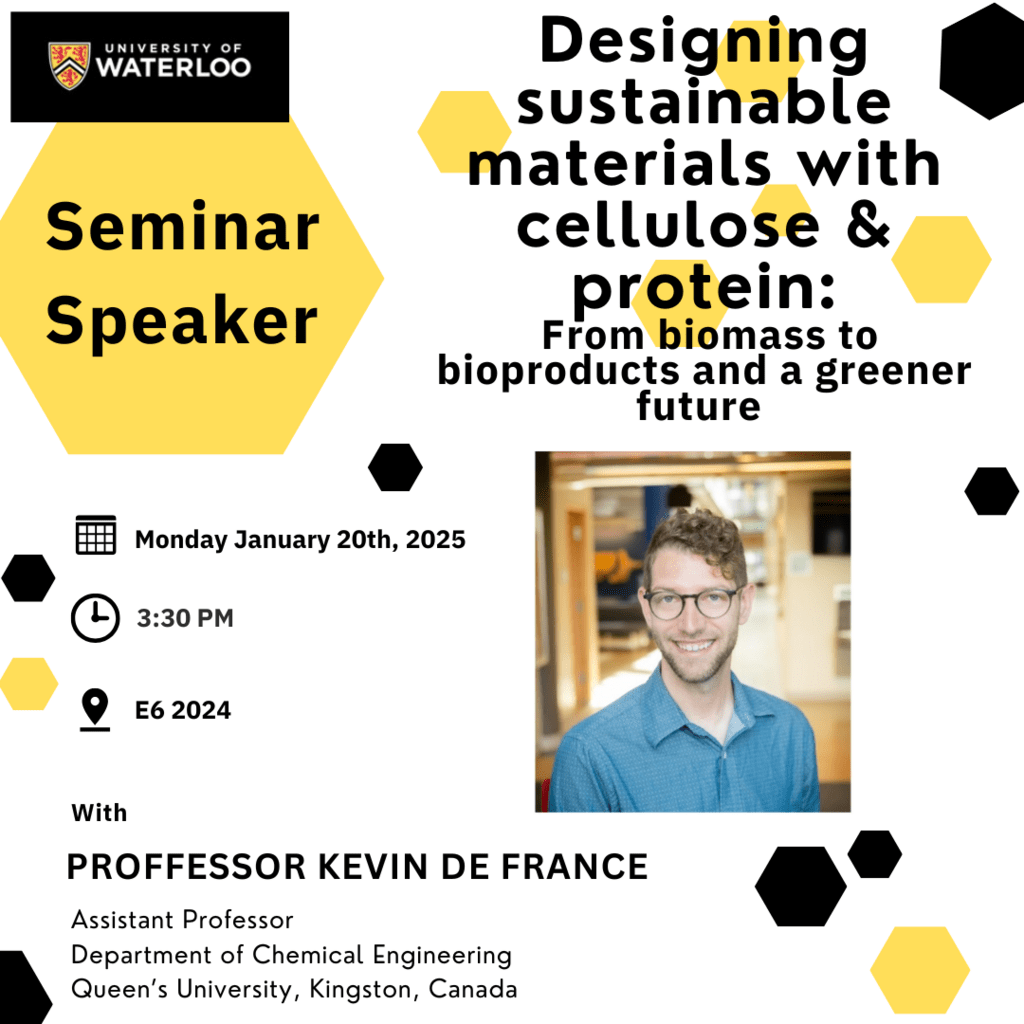 flyer for seminar speaker Kevin de France