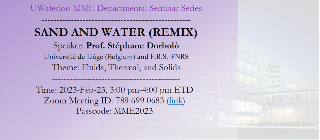 Written invitation to Sand and water Remix