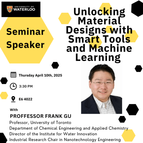 poster for Frank Gu seminar