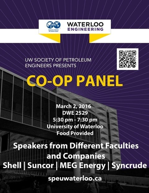 Poster of UW Society of Petroleum Engineerings Poster Event