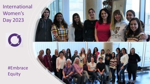 Female grad students, faculty and staff