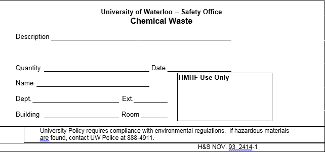 Chemical Waste Form