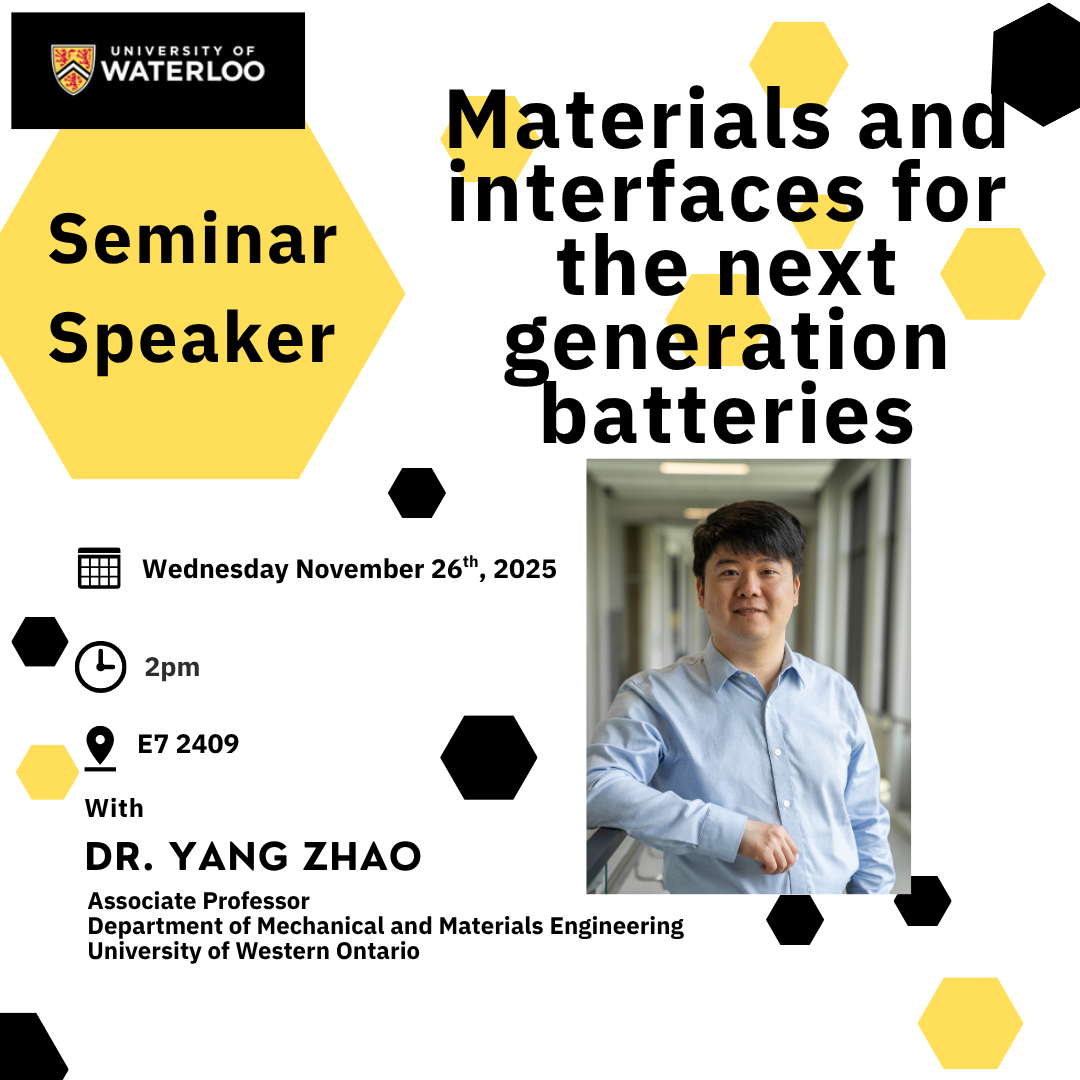 poster advertising Dr. Yang Zhao