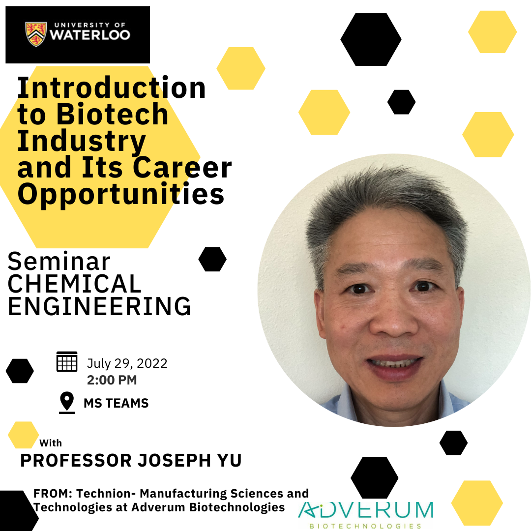 Dr. Joseph Yu - Introduction to Biotech Industry and Its Career Opportunities