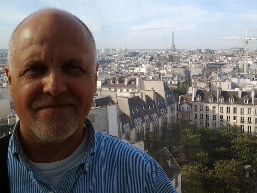 Ralph Dickhout, on vacation in Paris. France.