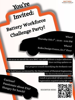 black cars with white writing on an invite