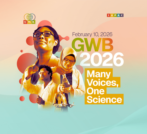 promotional image for global women's breakfast 2026 with the words many voices, one science