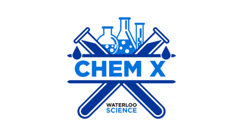 CHEM X logo. Waterloo Science.