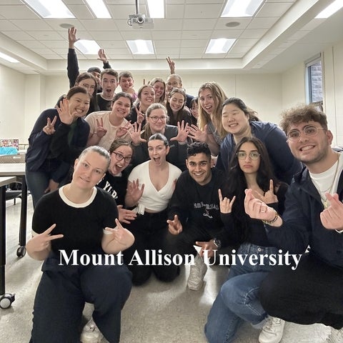 Students at Mount Allison University