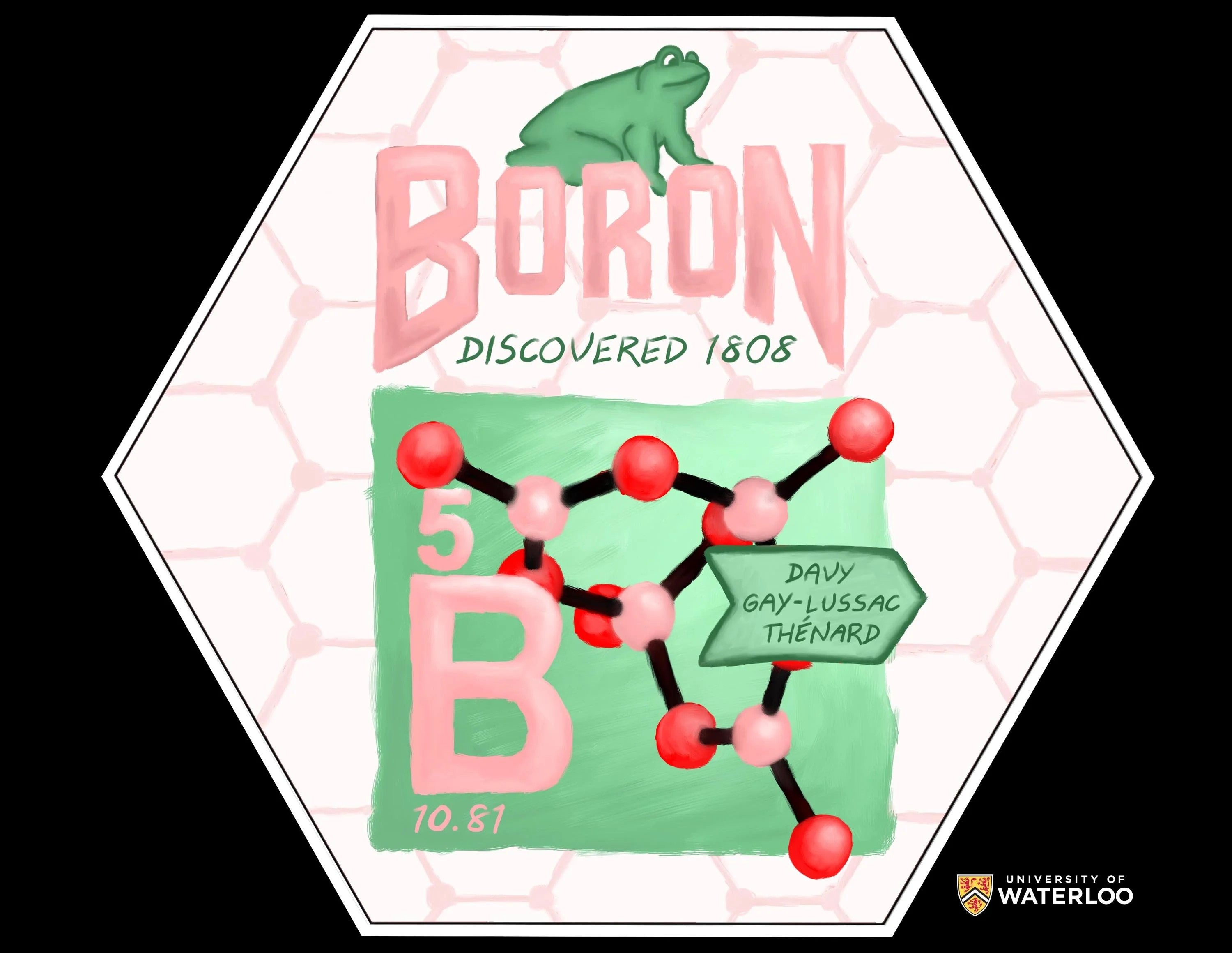Boron element tile design by Mount Allison University