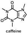 line drawing of caffeine