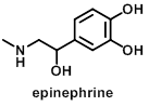 line drawing of epinephrine