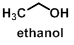 line drawing of ethanol