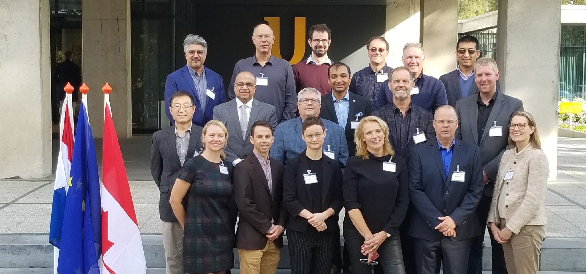Waterloo Institute of Nanotechnology delegation visiting MESA+ Institute for Nanotechnology in the Netherlands.