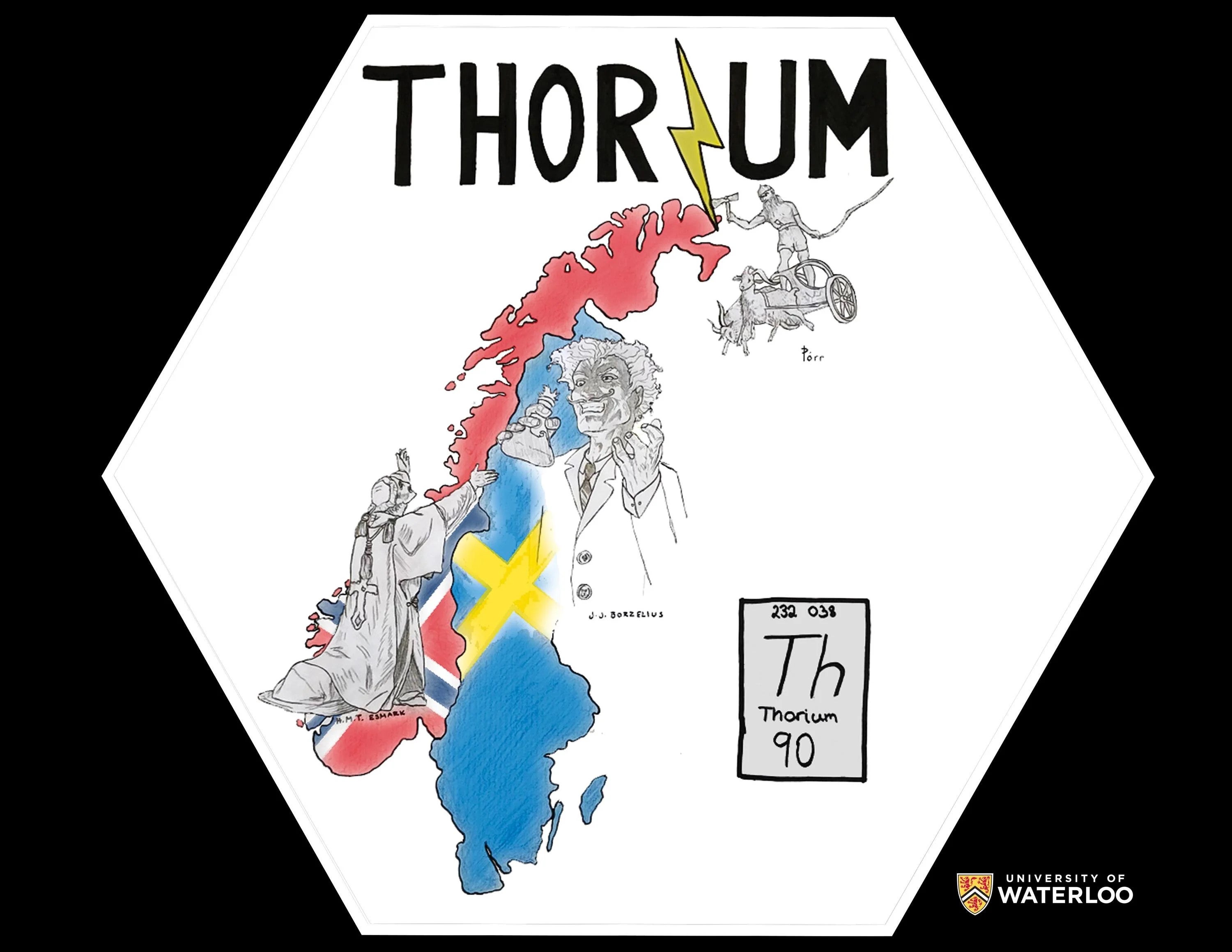 Thorium element tile design by Leksvik vgs