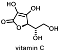 line drawing of vitamin C